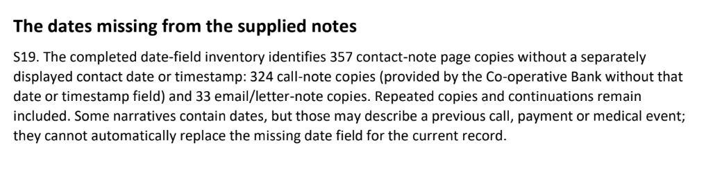 Dates missing from the supplied notes — selected Ground Eight excerpt